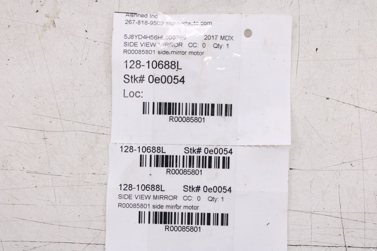 17-20 Acura MDX w/ Technology Pkg LH Side Mirror Auto Turn Drive Motor Actuator - Alshned Auto Parts