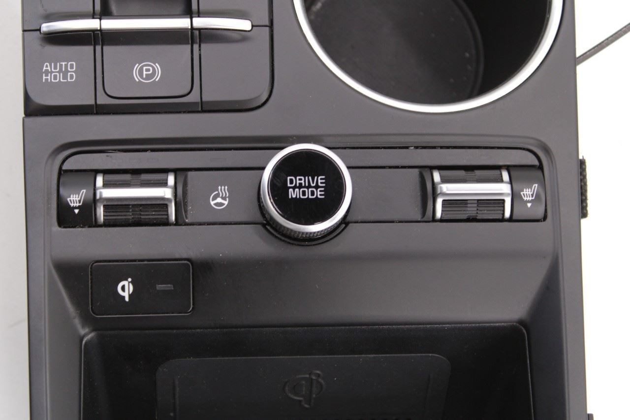 21-24 Kia K5 GTLine 1.6L Front Center Console Shifter Bezel Trim w/ Cup Holder - Alshned Auto Parts