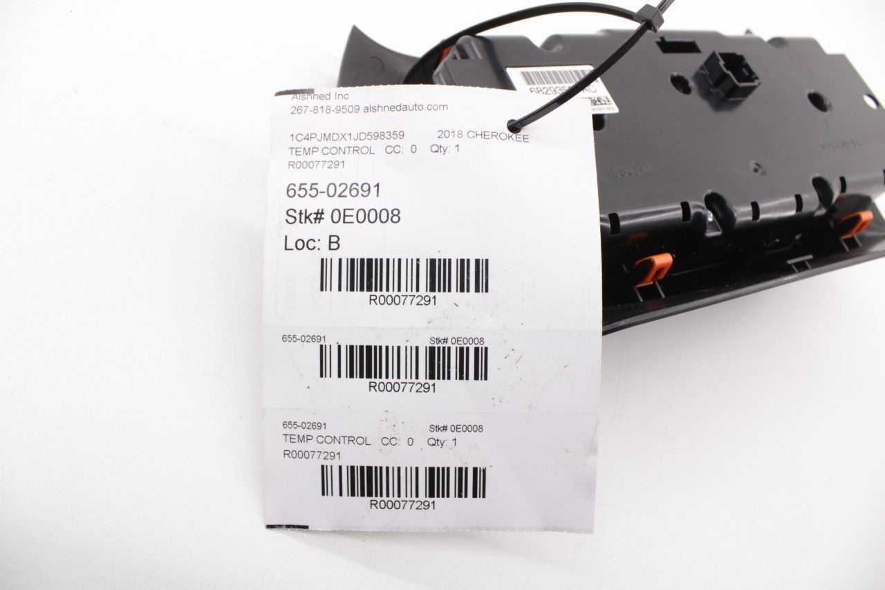 15-18 Jeep Cherokee Limited Dash Center Stack HVAC Controls Panel 68293527AC OEM - Alshned Auto Parts
