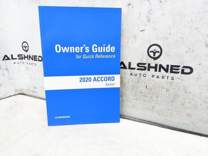 2020 Honda Accord Sedan Owners Guide set with Case 00X31-TVA-G201 OEM - Alshned Auto Parts