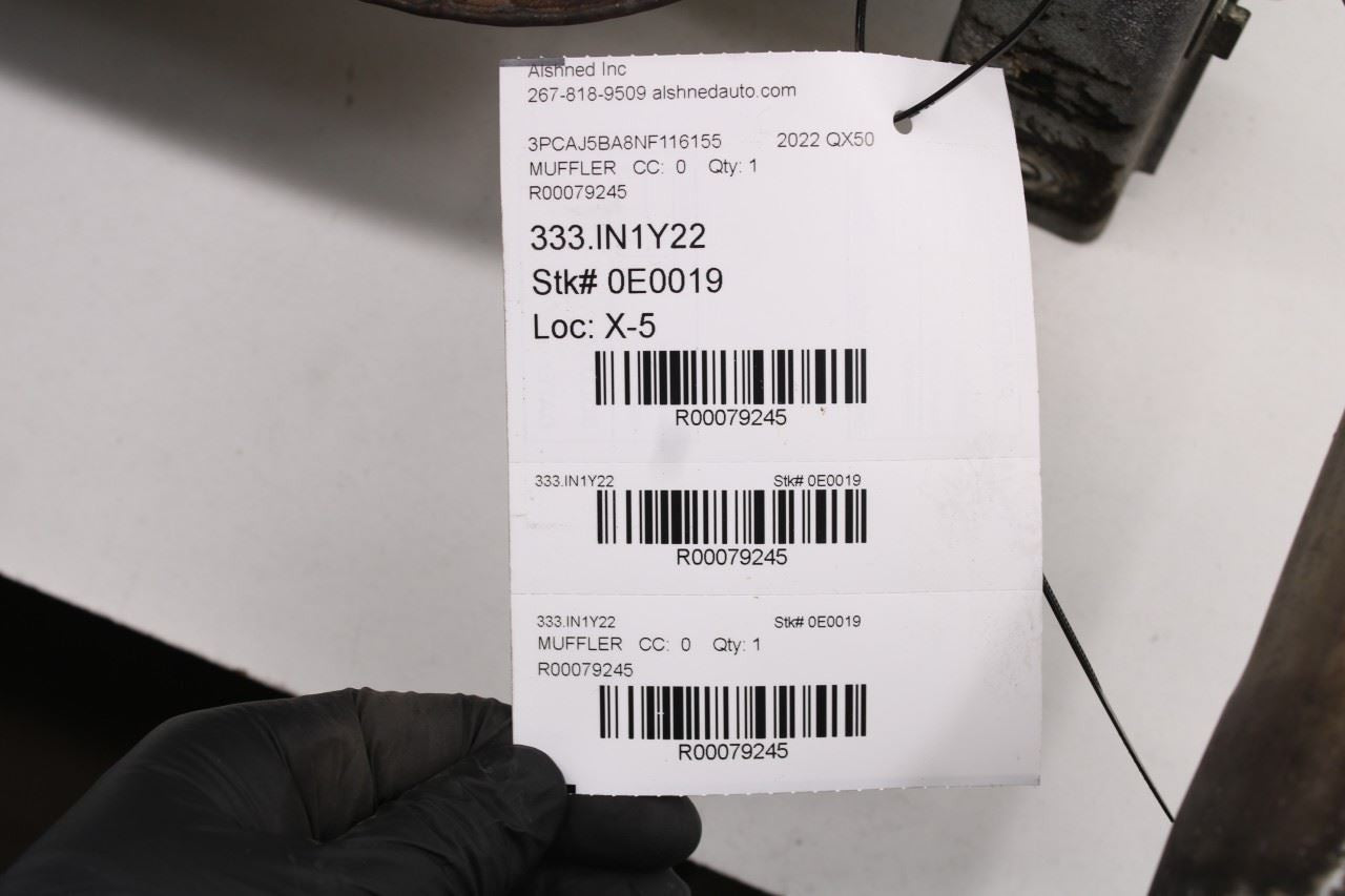 2019-2025 Infiniti QX50 LUXE 2.0L FWD Rear Exhaust System Muffler 20100-5NA4A - Alshned Auto Parts