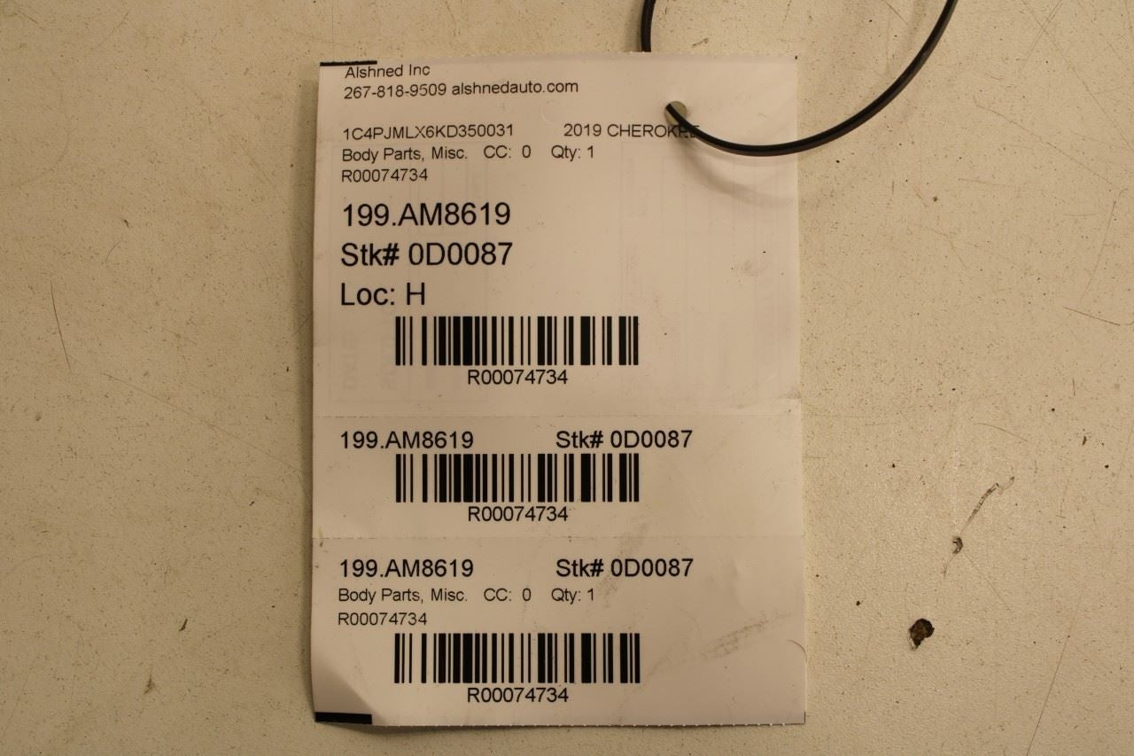 2014-22 Jeep Cherokee Latitude Rear Right Door Run Channel w/ Belt Weatherstrips - Alshned Auto Parts