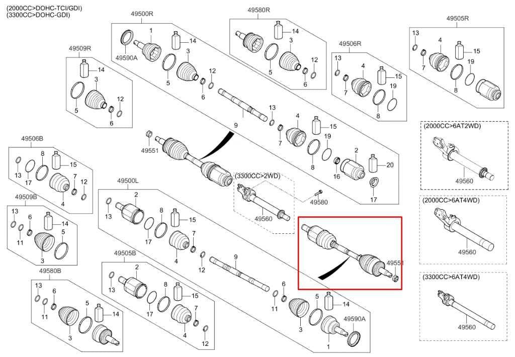 2015-2018 Kia Sorento EX AWD Front Left Driver Side CV Axle Drive Half Shaft - Alshned Auto Parts
