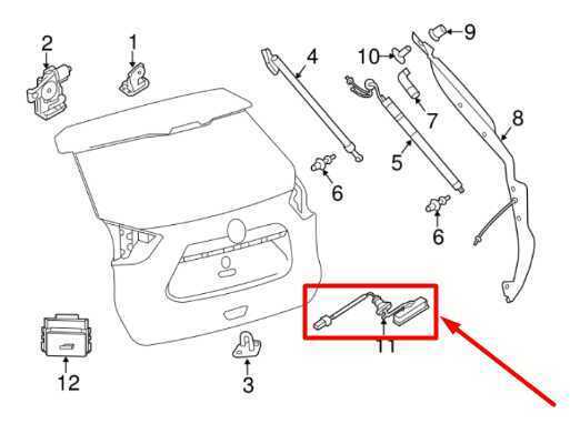 2014-2020 Nissan Rogue Liftgate Trunk Opener Switch 25380-4BA1A OEM - Alshned Auto Parts