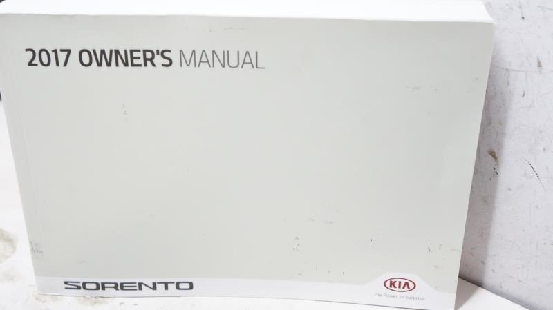 2017 Kia Sorento Owner's Manual Book Set with Case - Alshned Auto Parts