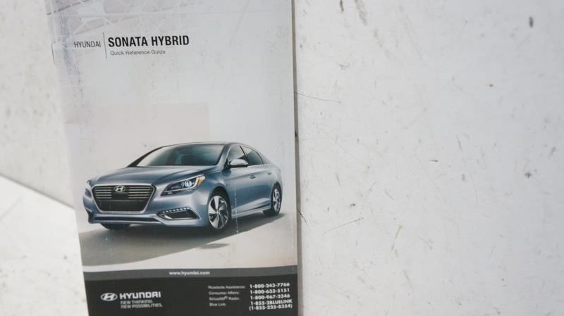 2016 Hyundai Sonata Hybrid Quick Reference Guide & Car Multimedia System Manual - Alshned Auto Parts