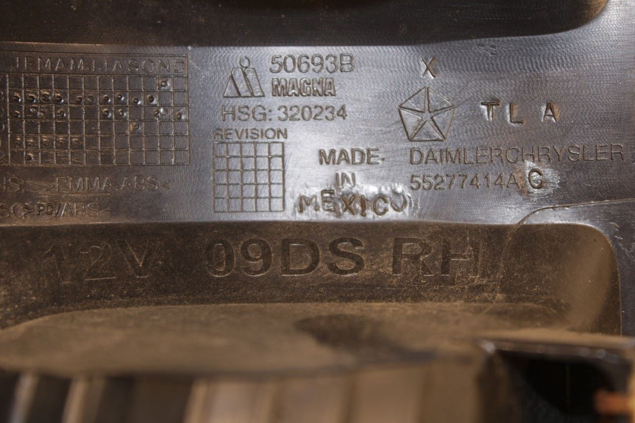 2011-2018 RAM 1500 Big Horn Rear Right Passenger Side Tail Light Lamp 55277414AC - Alshned Auto Parts