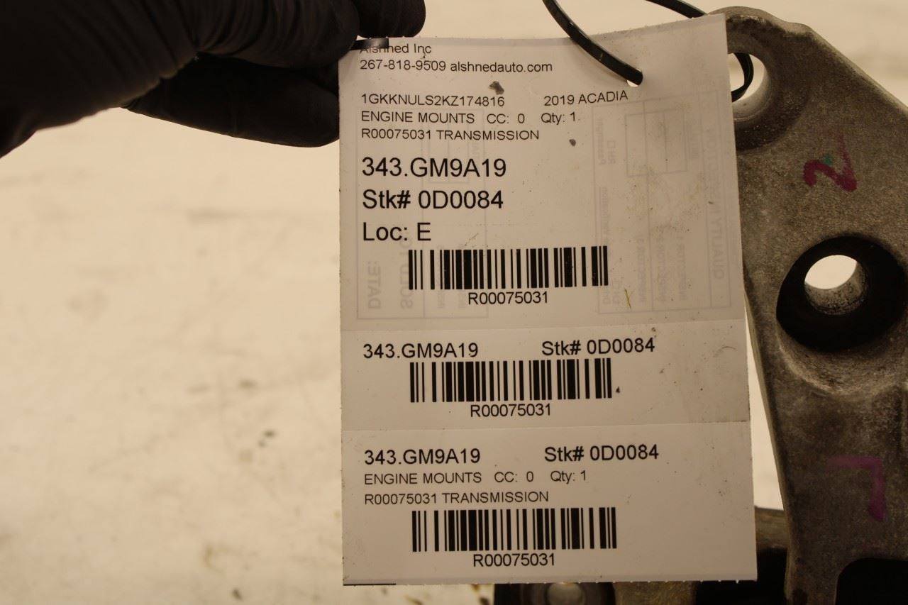 2017-2019 GMC Acadia SLT-1 3.6L AWD Left Driver Side Transmission Mount 84499838 - Alshned Auto Parts