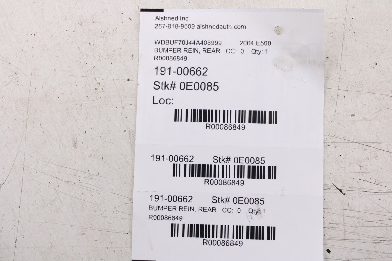 2003-2006 Mercedes-Benz E500 Rear Bumper Reinforcement Impact Bar 21161014146410