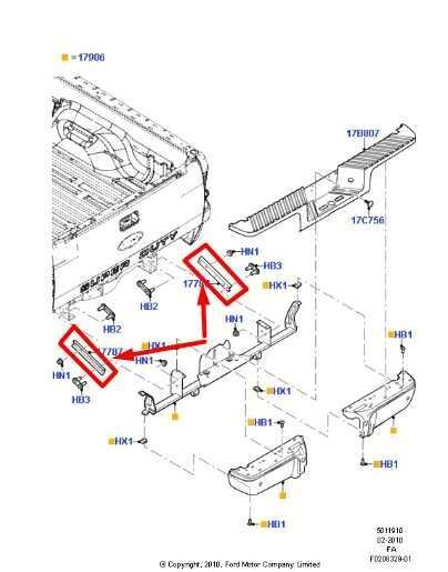 1999-2016 Ford F250 SD Rear Bumper Mount Bracket Pair F81B-17788-AE OEM - Alshned Auto Parts