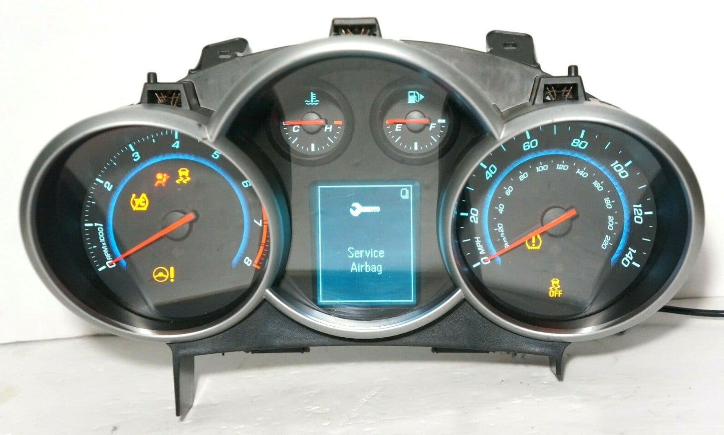 2012 Chevrolet Cruze Speedometer Speedo Cluster *Mileage Unknown* OEM 954879860