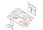 06-09 Mercedes-Benz CLK 350 Rear Right Left Side 2nd Row Seat Lower Cushion Set - Alshned Auto Parts