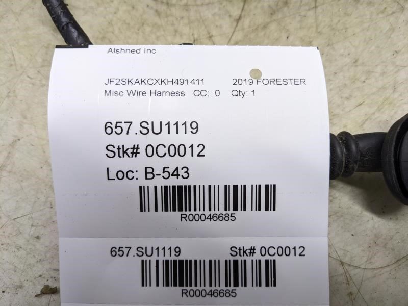 2019-2021 Subaru Forester Rear Left Driver Door Wire Harness 81823SJ020 OEM - Alshned Auto Parts