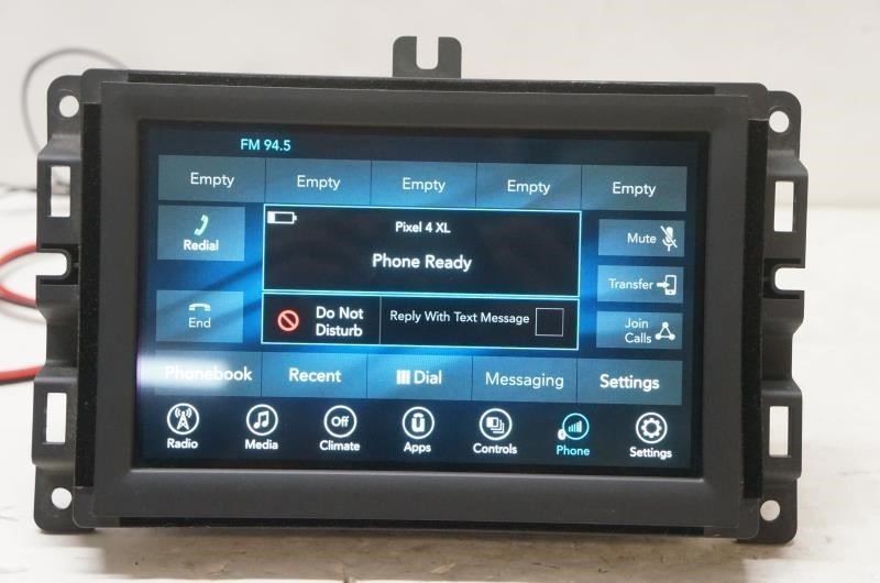 2019 Jeep Cherokee Audio Radio Receiver Uconnect with 7.0'' Display 68297444AA - Alshned Auto Parts