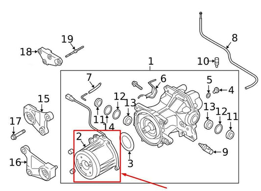 2016-23 Mazda CX9 Grand Touring 2.5L AWD Rear Differential Viscous Coupling 55K - Alshned Auto Parts