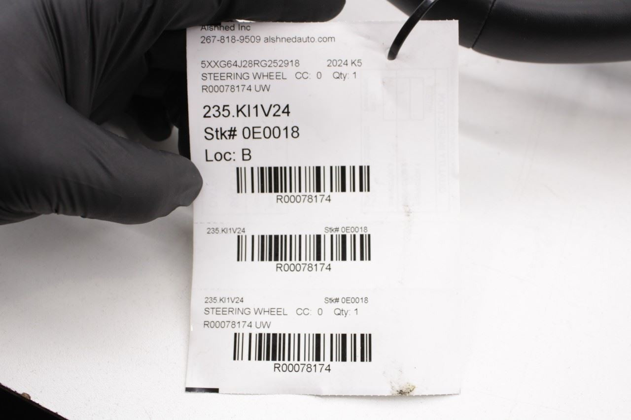 21-24 Kia K5 GTLine Steering Wheel Leather w/ Control Buttons 56111L2500QA1 OEM - Alshned Auto Parts