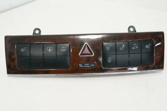 07 Mercedes W203 C320 C230 Hazard Switch Door Lock Control Panel 2038701510 OEM - Alshned Auto Parts
