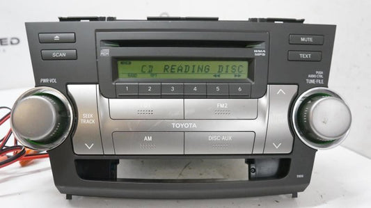 2008-2011 Toyota Highlander AM FM CD MP3 Radio Receiver 86120-48E40-E0 OEM - Alshned Auto Parts