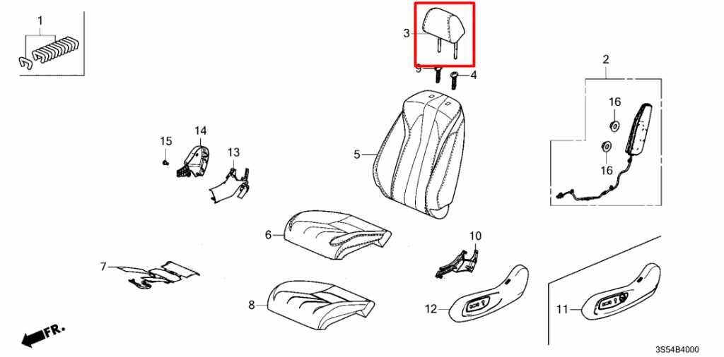 2023-2025 Acura Integra A-Spec 1.5L FWD Front Left or Right Side Seat Headrest - Alshned Auto Parts