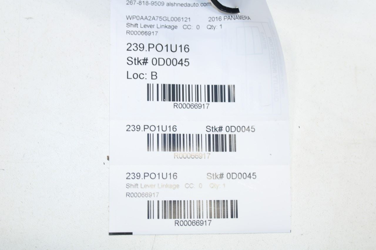 10-16 Porsche Panamera 4 3.6L AWD PDK Automatic Transmission Gear Shifter Lever - Alshned Auto Parts