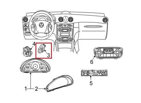 06-09 Mercedes-Benz CLK350 Dash Panel Headlamp Remote Control Switch 20354510041