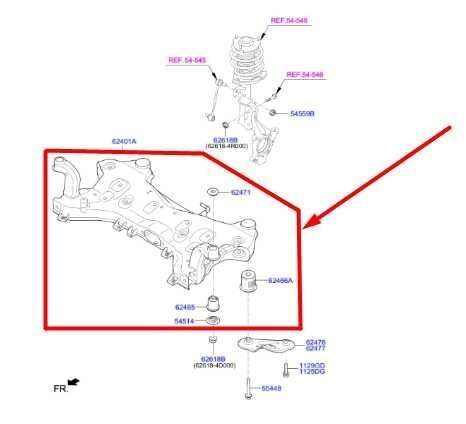 2015-2019 Hyundai Sonata Front Suspension Crossmember 62405-C2051 OEM - Alshned Auto Parts