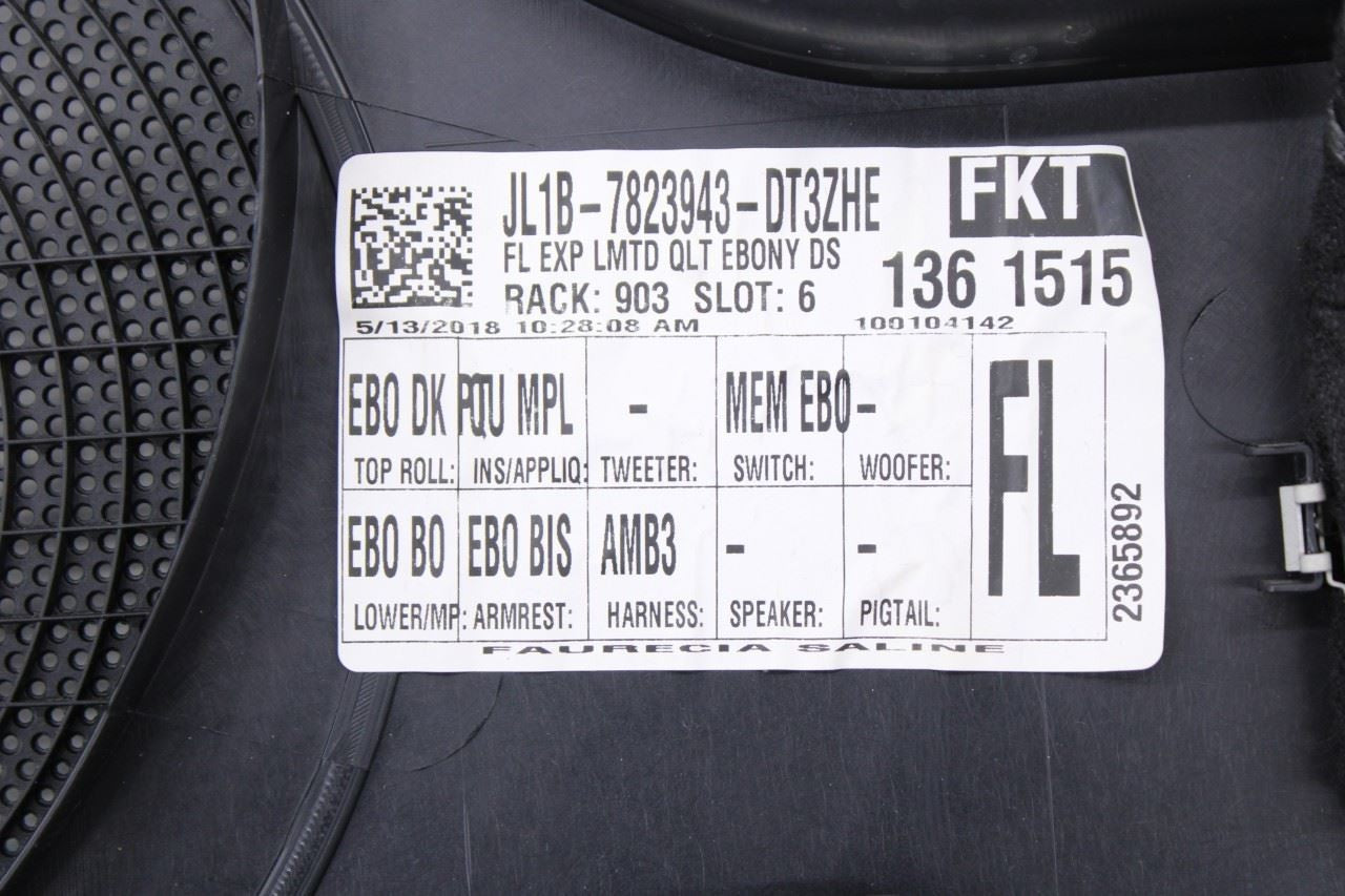 2018-21 Ford Expedition Limited Front Left Side Door Trim Panel JL1B-7823943-DT - Alshned Auto Parts