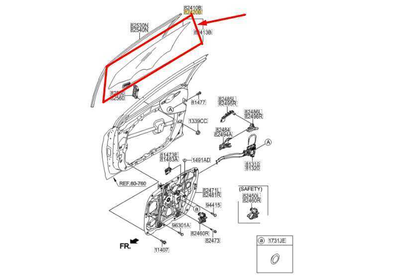 2015-2019 Hyundai Sonata Front Right Side Door Window Glass 82420-C2000 OEM - Alshned Auto Parts