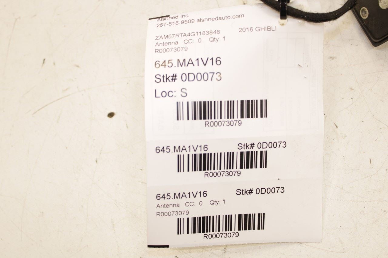 20142016 Maserati Ghibli S Q4 Roof Exterior Shark Fin Antenna 670026014 OEM - Alshned Auto Parts