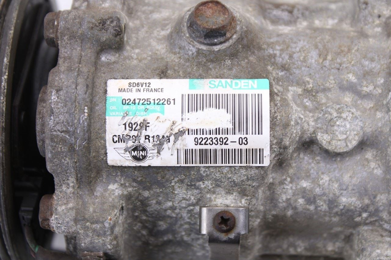 2009-2015 Mini Cooper 1.6L AC Compressor Assembly Convertible 64529223392 OEM - Alshned Auto Parts