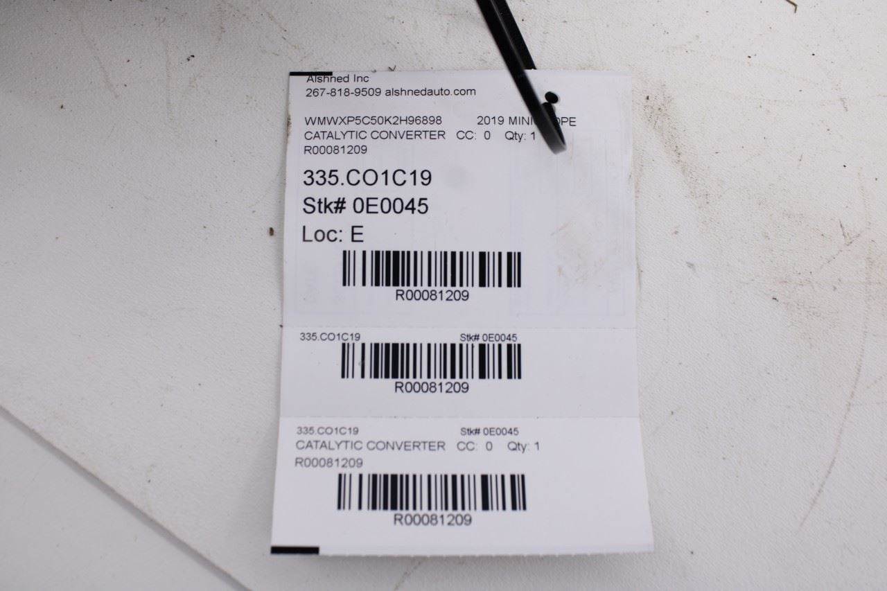 2016-2019 Mini Hardtop Cooper 1.5L FWD Exhaust System Pipe 18327634630 OEM11