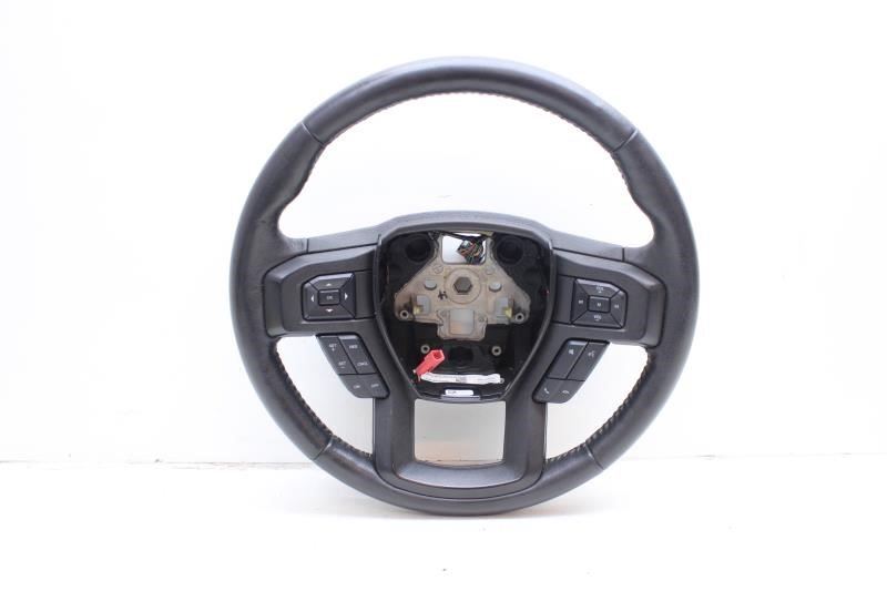 2017-2020 Ford F150 Steering Wheel Leather w/ Control Buttons HL3B-3600-DE OEM - Alshned Auto Parts