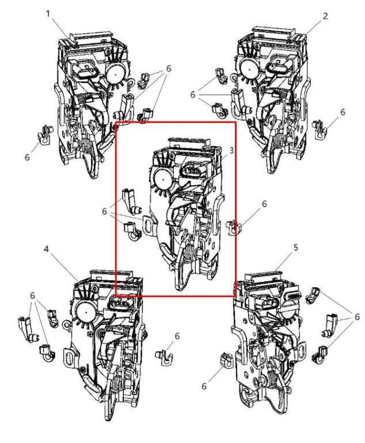 12-20 Ram 1500 Laramie 5.7L Front Passenger Right Side Door Lock Latch Actuator - Alshned Auto Parts