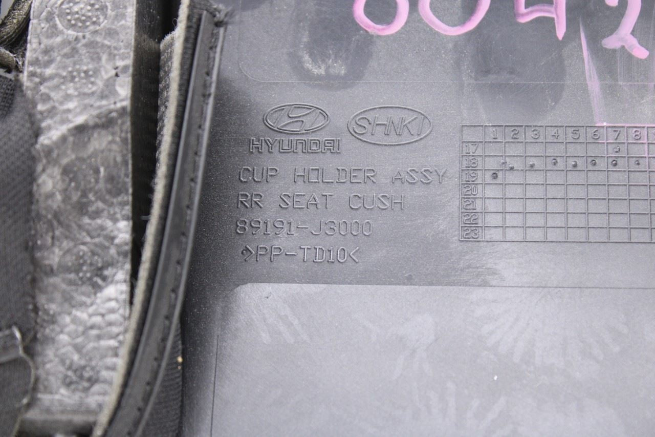 19-21 Hyundai Veloster 2.0L Rear 2nd Row Seat Lower Cushion Bottom w/ Cup Holder16