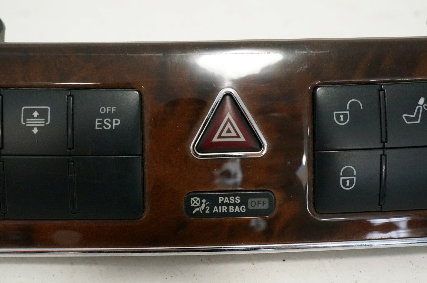 07 Mercedes W203 C320 C230 Hazard Switch Door Lock Control Panel 2038701510 OEM - Alshned Auto Parts