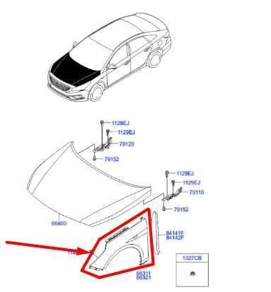 2015-2017 Hyundai Sonata Front Left Driver Fender Panel 66311-C1000 OEM *ReaD* - Alshned Auto Parts