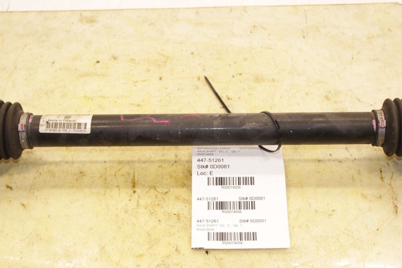 20112018 Porsche Cayenne Platinum AWD Rear Right Side CV Axle Drive Half Shaft - Alshned Auto Parts