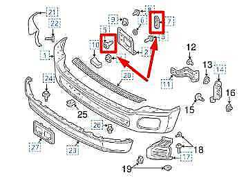 2005-16 Ford F250 SD Front Bumper Mount Plate Retainer Pair w Bolts W706755-S440 - Alshned Auto Parts