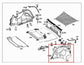 15-21 Mercedes-Benz C300 4Matic Rear Left Side Quarter Panel Interior Trim Cover1