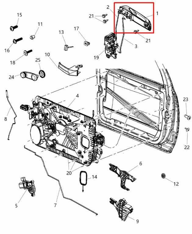 11-23 Ram 2500 Tradesman Crew Cab Front Passenger RH Side Door Exterior Handle - Alshned Auto Parts