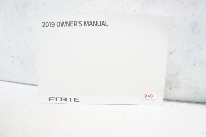 2019 Kia Forte Owners Manual Only DLS4-EU95E OEM - Alshned Auto Parts