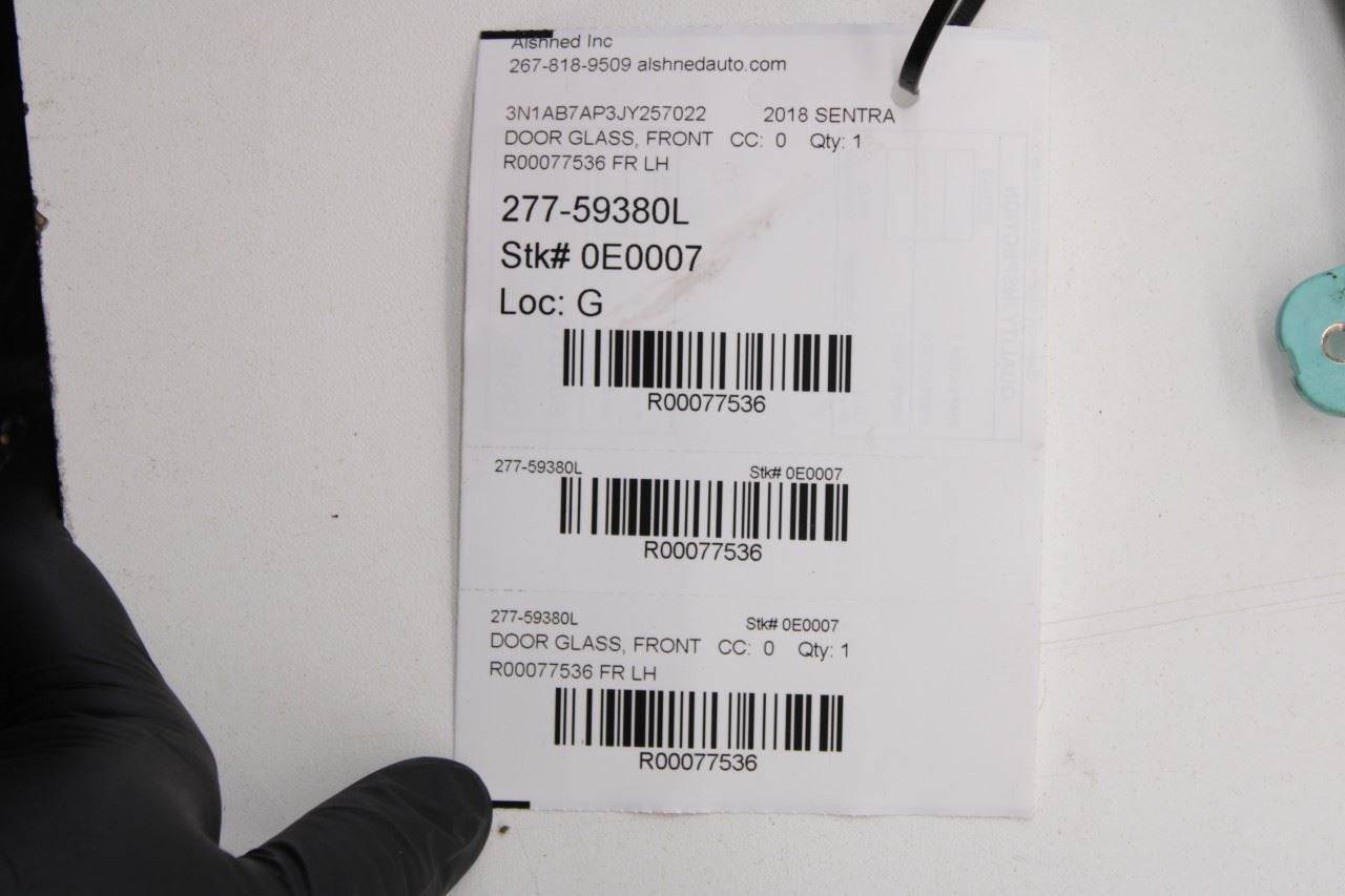 2013-2019 Nissan Sentra SL Front Left Driver Side Door Window Glass 803019AM0A - Alshned Auto Parts