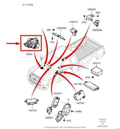 14-16 Ford F250 SD Body Control Module Fuse Relay Box Junction EC3T-15604-BA OEM - Alshned Auto Parts