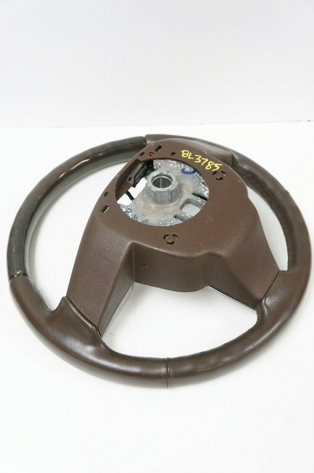 2012 Cadillac SRX Leather & Wood Steering Wheel W/ Controls Brown OEM 20995629 - Alshned Auto Parts