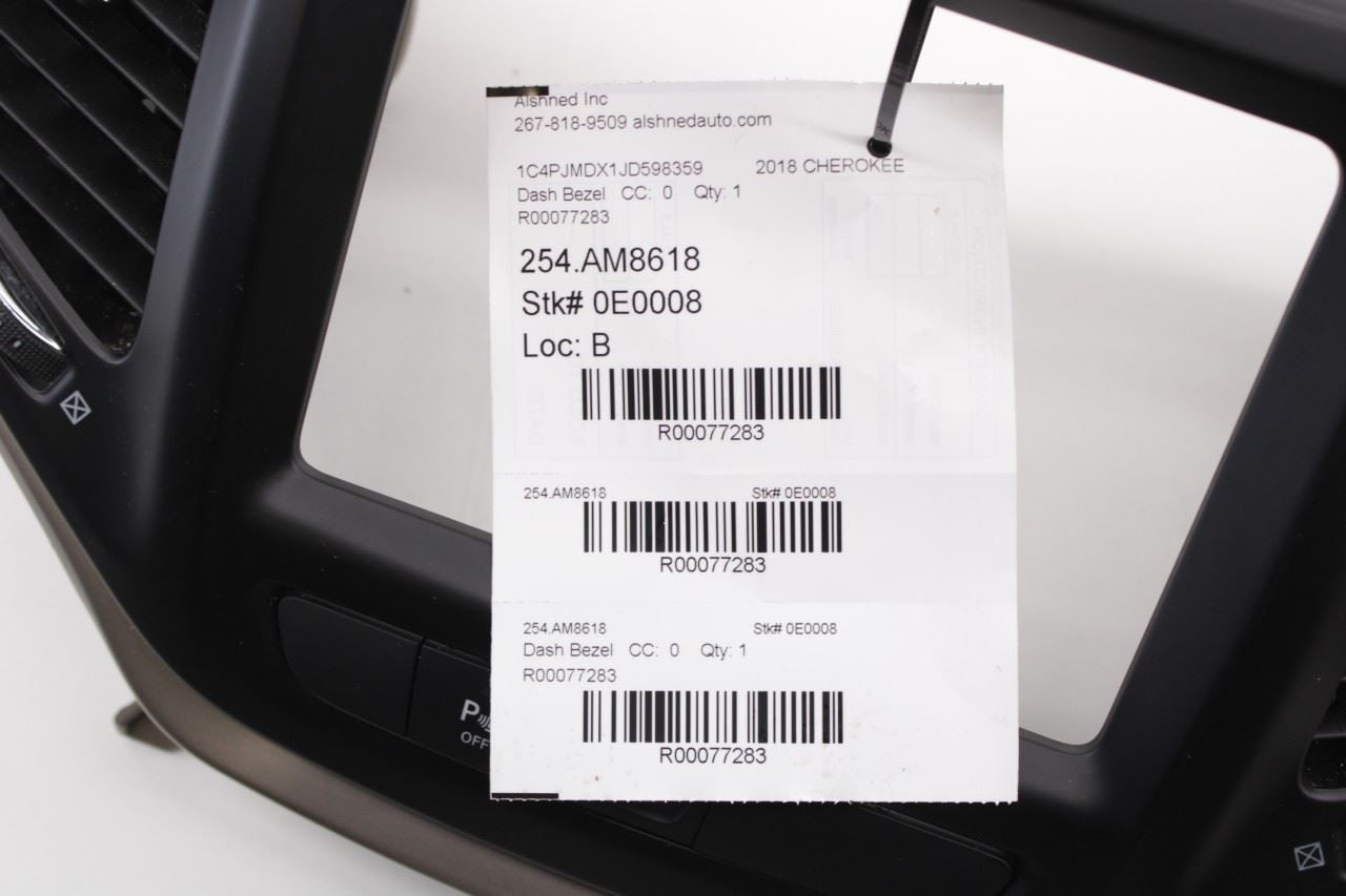 2014-2018 Jeep Cherokee Limited Dash Center Display Trim Bezel w/ Air Vents - Alshned Auto Parts