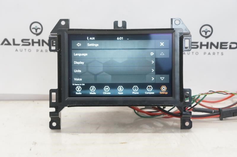 2018-2020 Jeep Wrangler Uconnect 7'' Display Audio Radio Receiver 68428547AD OEM - Alshned Auto Parts