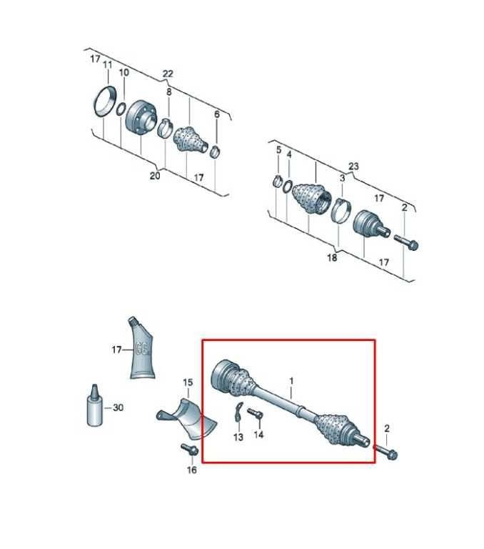 2013-2016 Audi S4 Premium Plus AWD Rear Right Side CV Axle Drive Half Shaft - Alshned Auto Parts