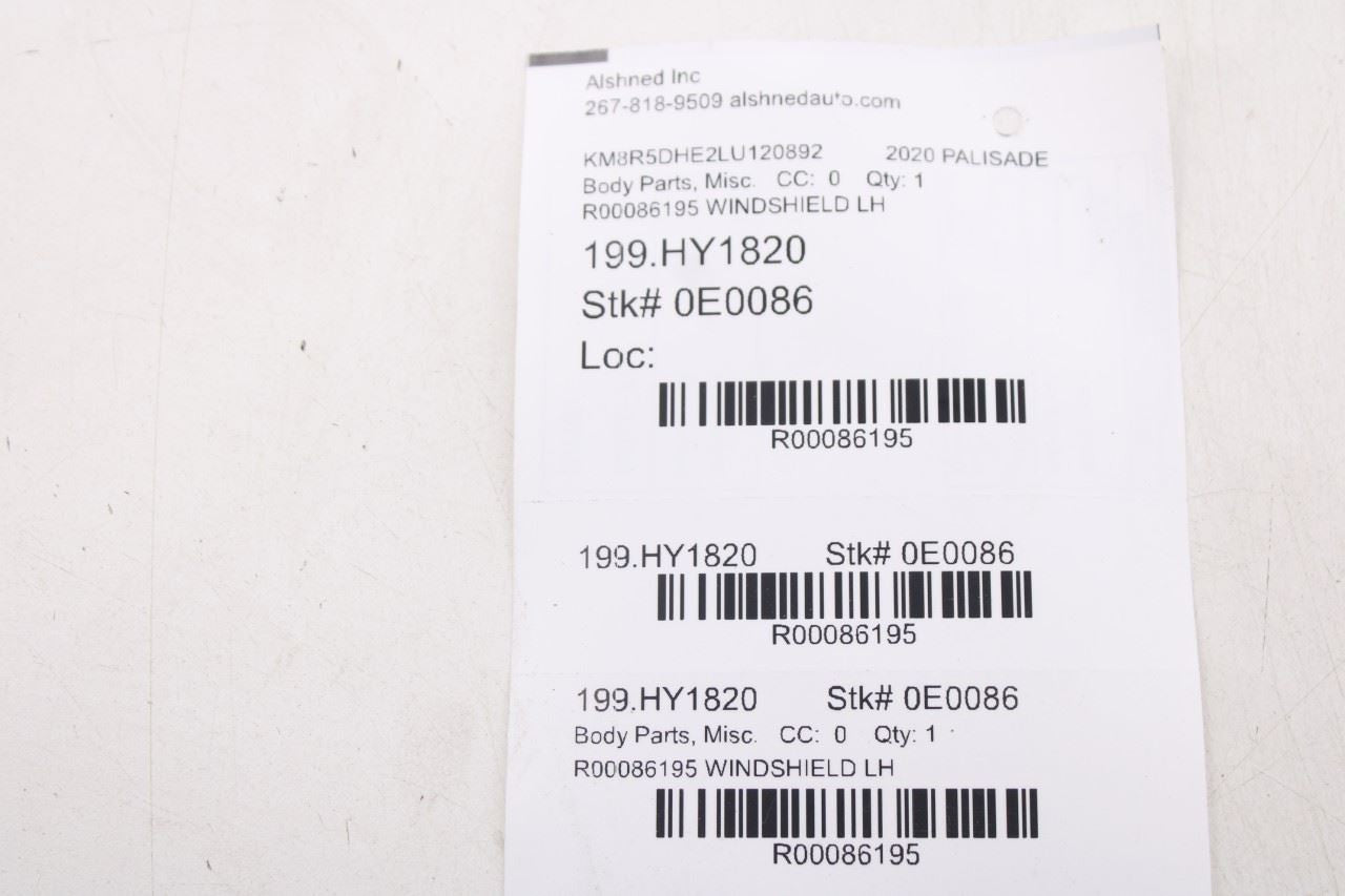 2020-2026 Hyundai Palisade Limited AWD Front Left Windshield Molding 86130-S8000 - Alshned Auto Parts