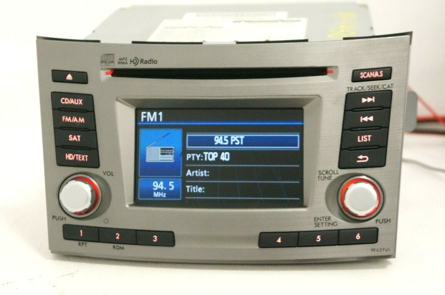2012-2013 Subaru Legacy CD MP3 WMA Player FM AM Radio PE627U1 OEM 86201AJ62A4