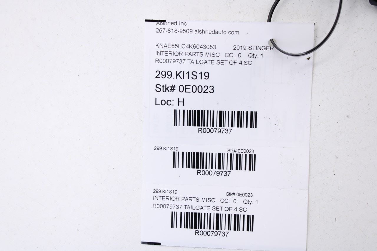2018-23 Kia Stinger GT2 Rear Liftgate Interior Trim Panel Set 81750-J5010WK OEM - Alshned Auto Parts